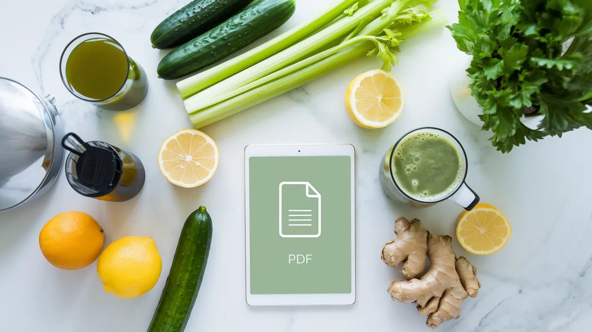 Belly Fat Burning Juice Recipes PDF: 7-Day Plan, Shopping List & Ceramide Tips