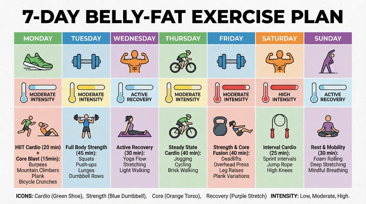 How to Lose the Belly Fat with Exercise: A Science-Backed Plan for Ages 35–65